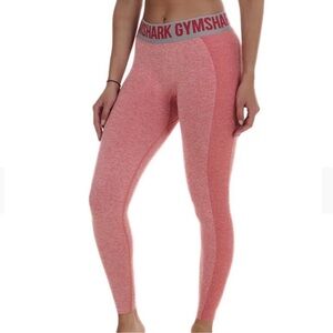 Gymshark Flex Leggings Low Rise Orange/Pink in size Large